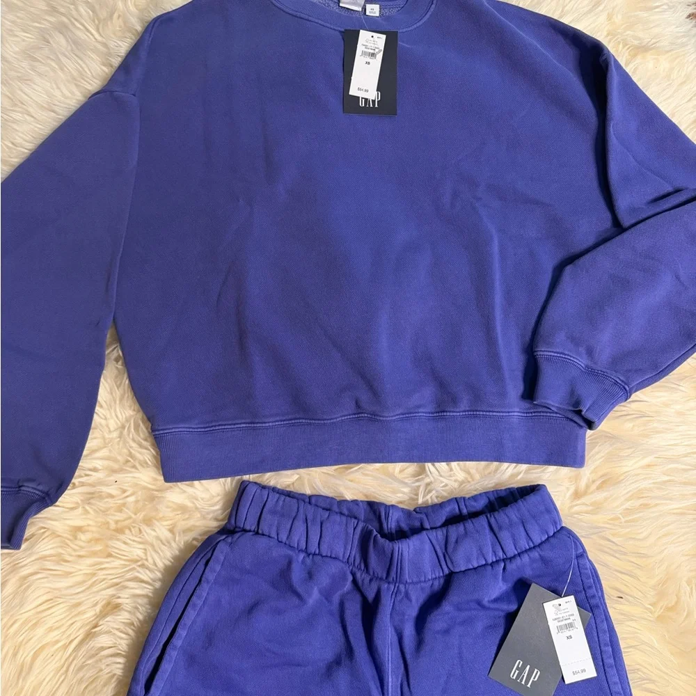 GAP Relaxed Wedge Crewneck Sweatshirt and pants XS - Picture 8 of 10